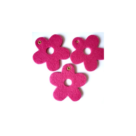 Flor Fucsia 7cm.