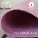 Fieltro 100% Lana Jaspe Rosa Vintage