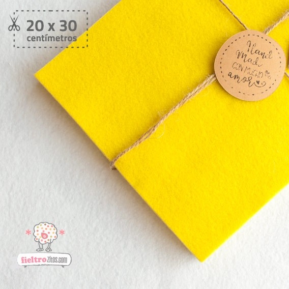 Fieltro  Amarillo 2mm (20x30cm)