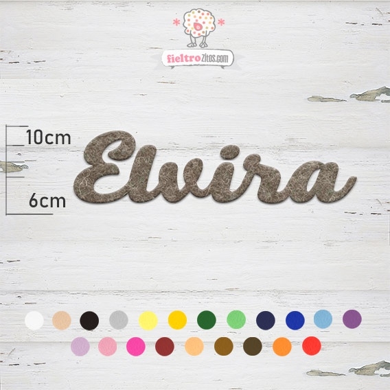 Nombres de Fieltro &quot;Elvira&quot;