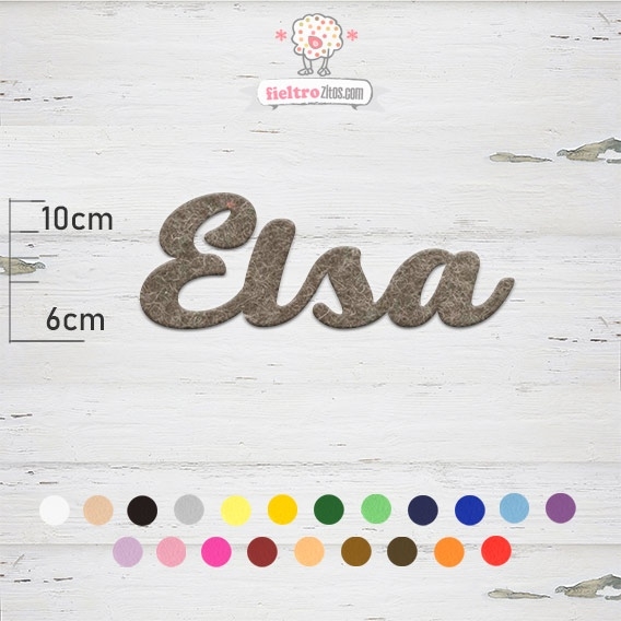 Nombres de Fieltro &quot;Elsa&quot;