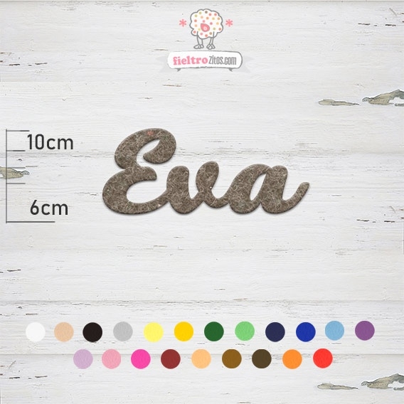 Nombres de Fieltro &quot;Eva&quot;