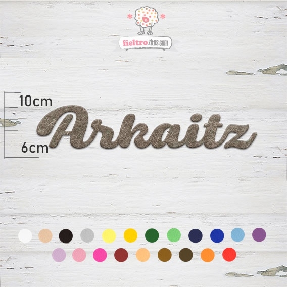 Nombres de Fieltro &quot;Arkaitz&quot;